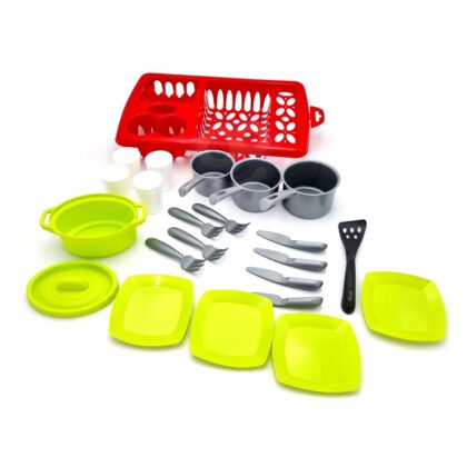 ECOIFFIER indų rinkinys ant džiovinimo grotelių