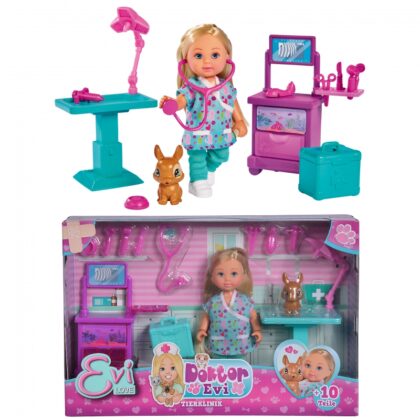 SIMBA Doll Doctor Evi veterinarijos kabinetas