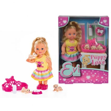 Simba Evi Love lėlė su šuniukais