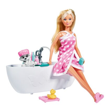 Lėlė Steffi Love vonioje + 20 aksesuarų