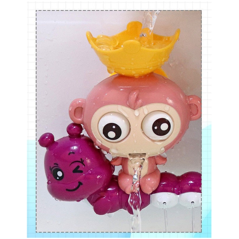 WOOPIE BABY vonios vandens žaislas beždžionė + puodelis - Image 5
