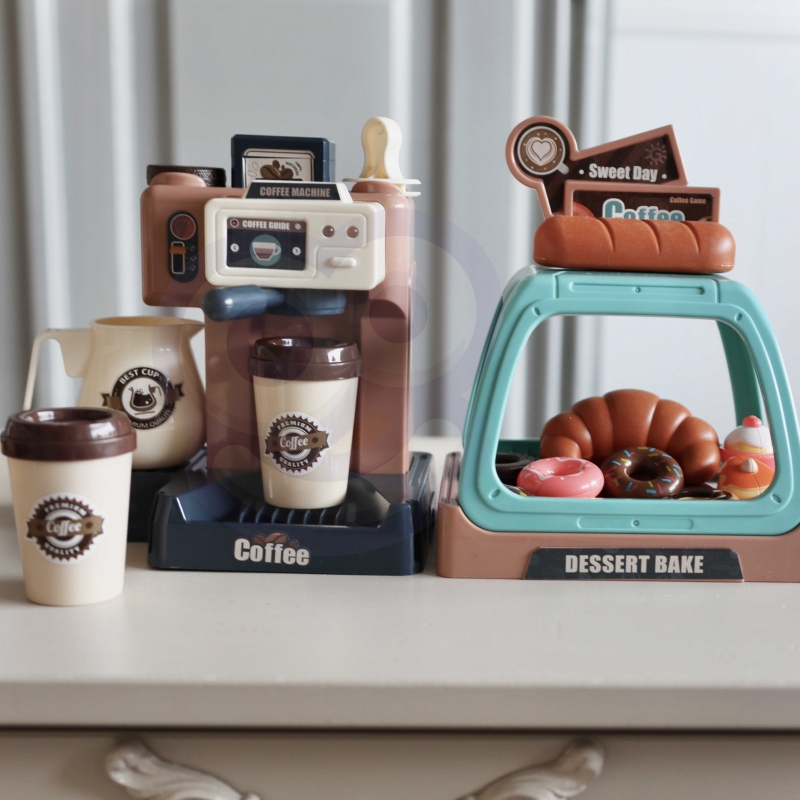 Žaislinis kavos virimo aparatas su sausainių vitrina Woopie - Image 9