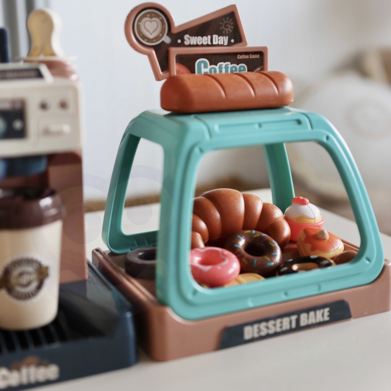 Žaislinis kavos virimo aparatas su sausainių vitrina Woopie - Image 3