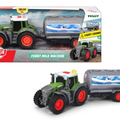 Dickie FARM Fendt transporto priemonė su pieno priekaba 26 cm