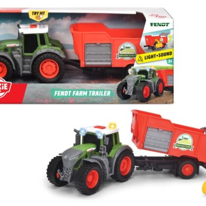 Dickie FARM Fendt transporto priemonė su priekaba 26 cm
