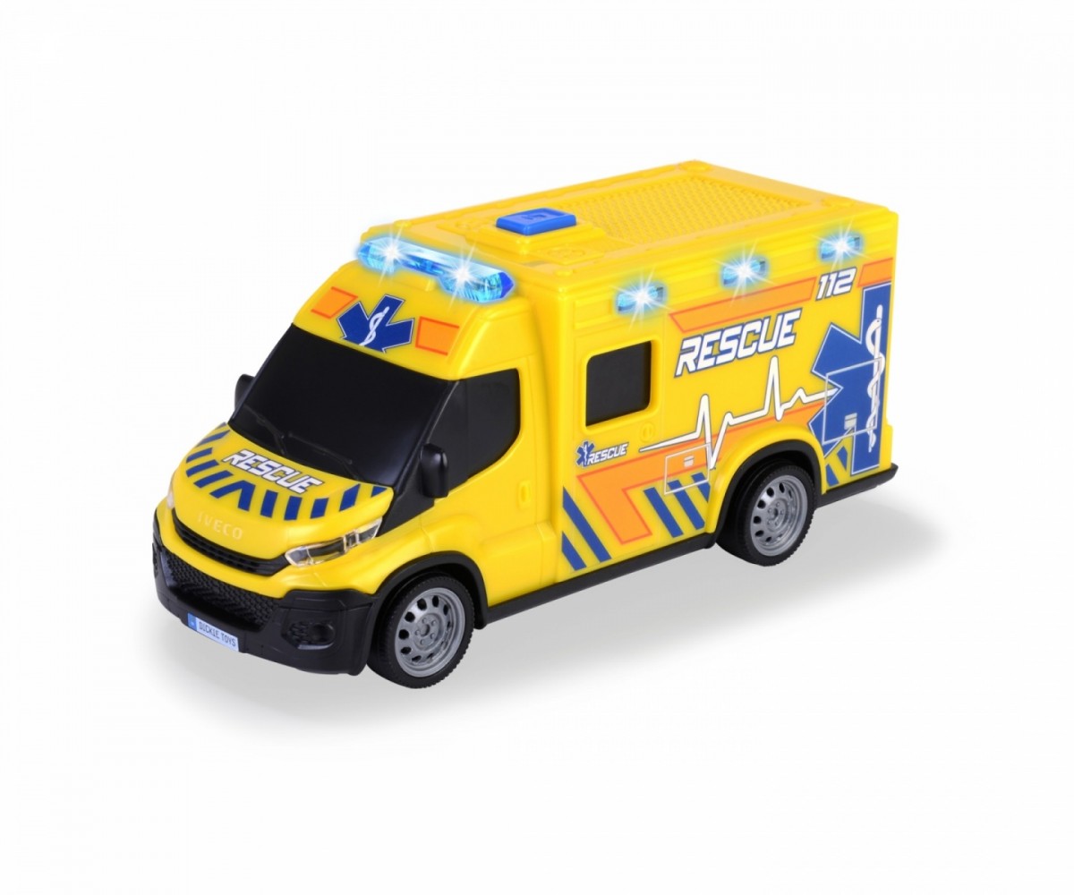 Dickie Iveco greitosios pagalbos automobilis, 18 cm