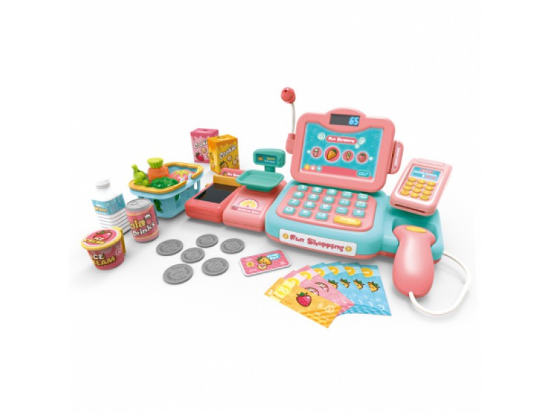 ŽAISLINIS KASOS APARATAS VAIKAMS | SU GARSO EFEKTAIS IR PRIEDAIS 24 VNT.| WOOPIE - Image 9