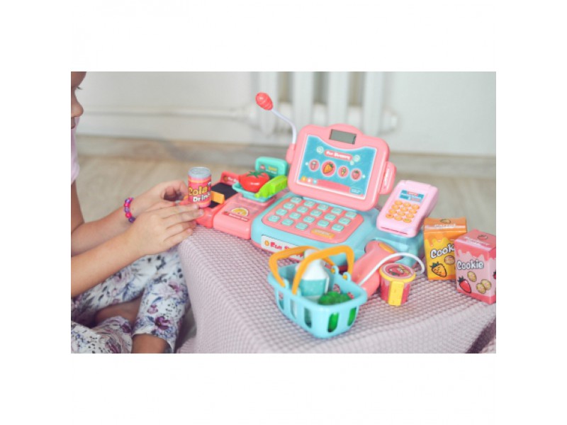 ŽAISLINIS KASOS APARATAS VAIKAMS | SU GARSO EFEKTAIS IR PRIEDAIS 24 VNT.| WOOPIE - Image 7