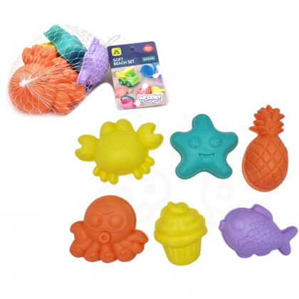 WOOPIE jūros smėlio formelės 6 vnt.