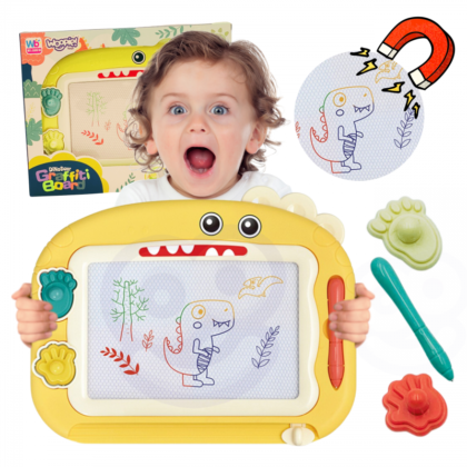 WOOPIE Spalvinga magnetinė lenta + antspaudai