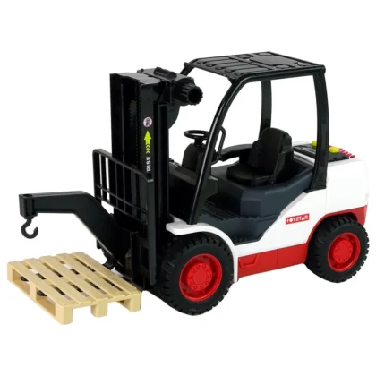 Šakinio krautuvo judantis šakių padėklas.