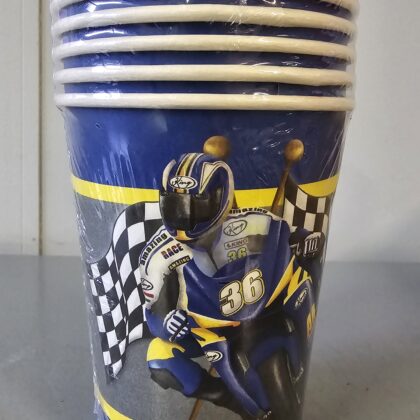 Popieriniai puodeliai "Motociklas" 6vnt. 260ml.