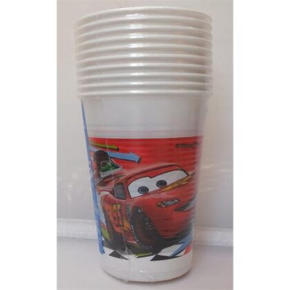 Plastikiniai puodeliai, "žaibas makvynas"  200ml, 8 vnt