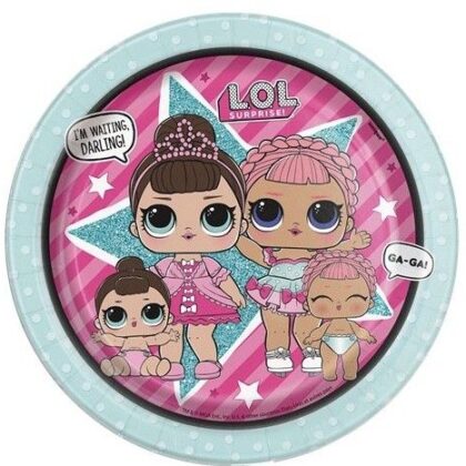 Lėkštutės "LOL" (8 vnt./17,1 cm)