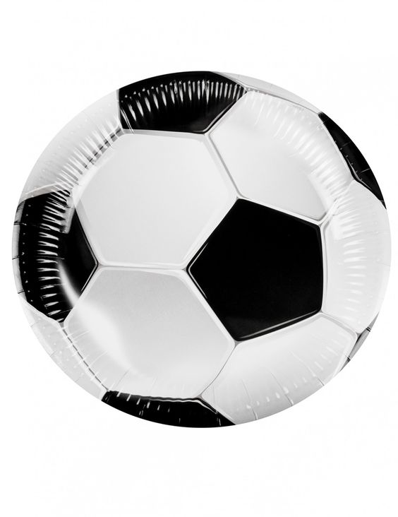 Lėkštutės "Futbolas" 6vnt/18cm