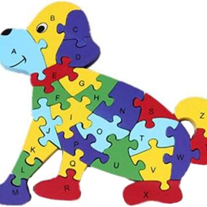 Dėlionė, medinės kaladėlės