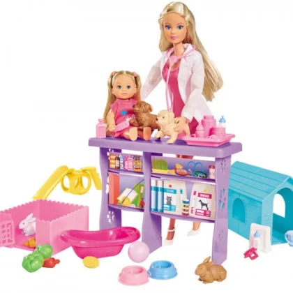 Simba lėlytės Steffi ir Evi veterinarijoje