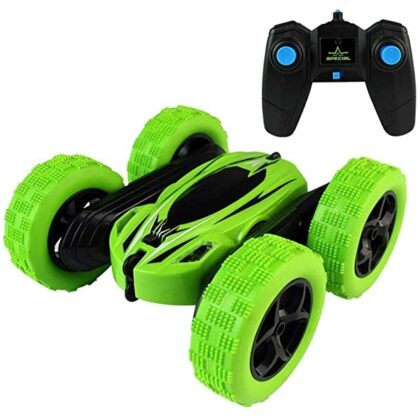 RC kaskadininkų automobilis žalias