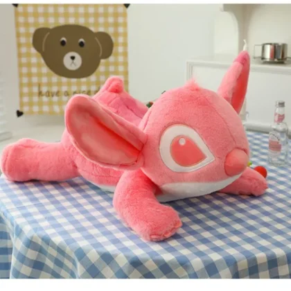 Labai minkštas švelnus pliušinis žaislas stitch (rožinė) 55cm