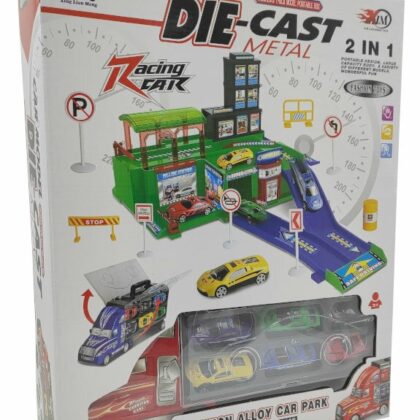 Parkavimas - Sunkvežimio vilkiko lagaminas su automobiliais