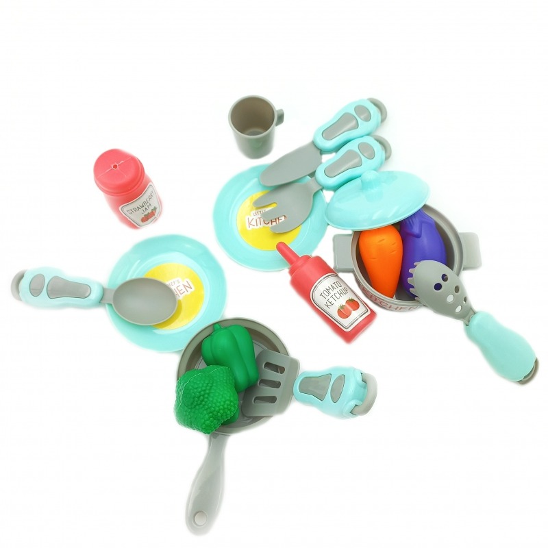 WOOPIE nešiojamas mažojo virėjo rinkinys 2 viename virtuvė lagamine 18 priedų - Image 7