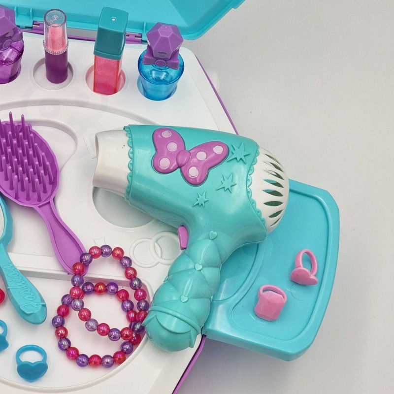 WOOPIE tualetinis staliukas mergaitėms 2in1 grožio salonas lagamine - Image 8