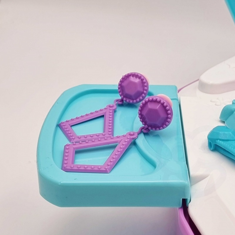 WOOPIE tualetinis staliukas mergaitėms 2in1 grožio salonas lagamine - Image 6