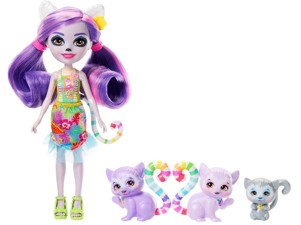 Enchantimals Sunshine Beach lėlė Lorinda Lemur - Image 4