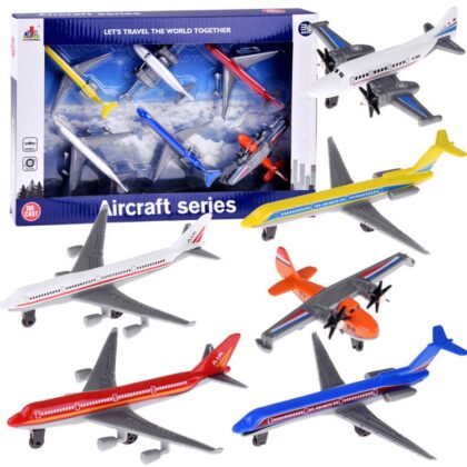 Metalinis lėktuvų komplektas, keleiviniai lėktuvai, 6 vnt