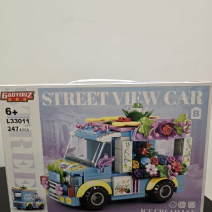 Konstruktorius miesto išvykos, gėlių parduotuvė