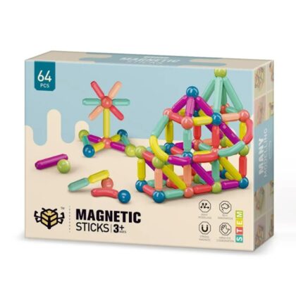 Magnetinis konstruktorius 64vnt.