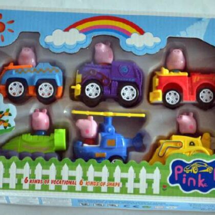 Peppa pig mašinėlių rinkinys