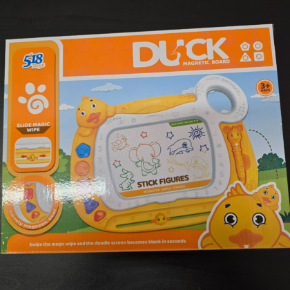 Spalvotai rašanti/piešianti magnetinė lenta + antspaudai + rašiklis