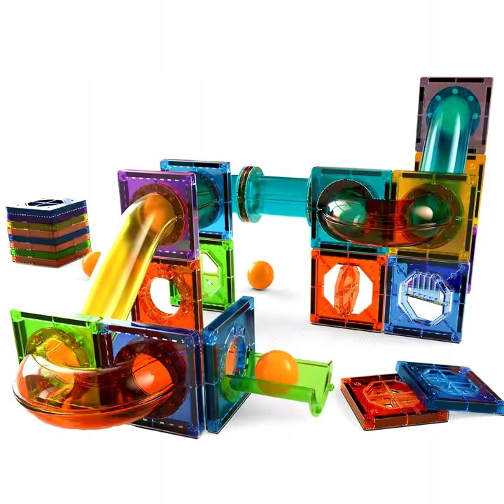 Magnetinių kaladėlių rinkinys 200 detalių - Image 5