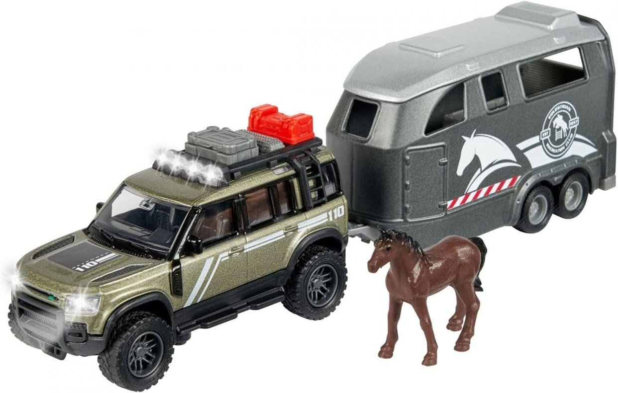 Majorette Grand Series – Land Rover Defender su arklio priekaba - Image 6