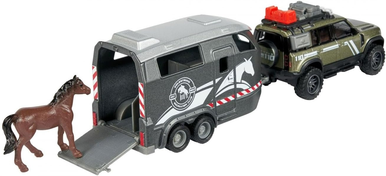 Majorette Grand Series – Land Rover Defender su arklio priekaba - Image 3