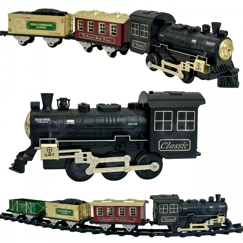 WOOPIE klasikinis garvežio lokomotyvas su bėgiais XXL - Image 5