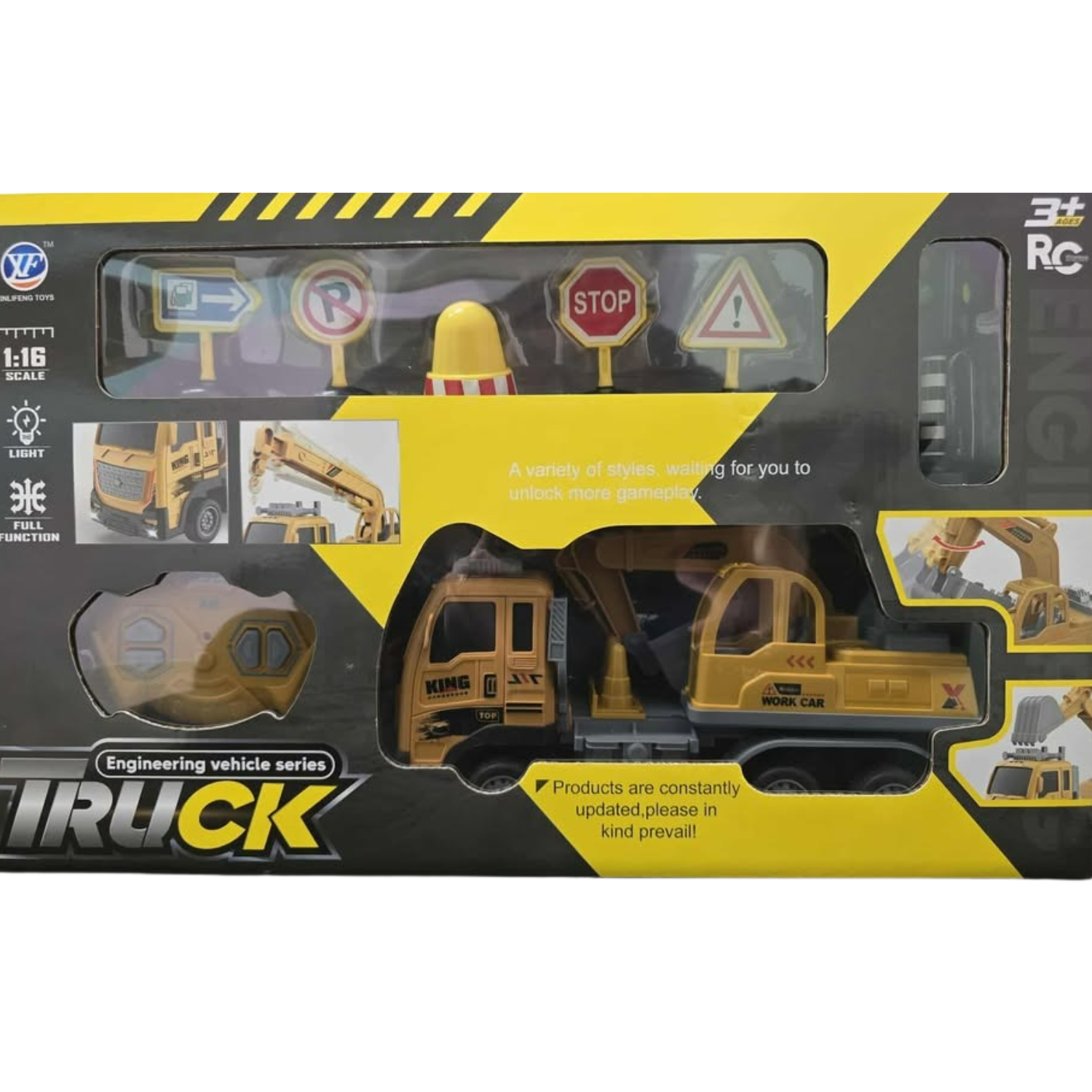 Žaislinis statybinės technikos rinkinys