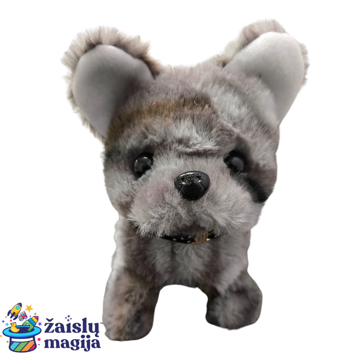 Interaktyvus šuniukas – vaikščiojantis šuniukas su garsu (veikia su 2 AA baterijomis) - Image 4