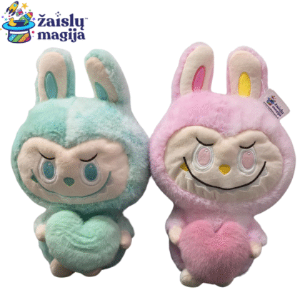 Pliušinis Labubu su širdele – itin minkštas ir švelnus (45 cm)