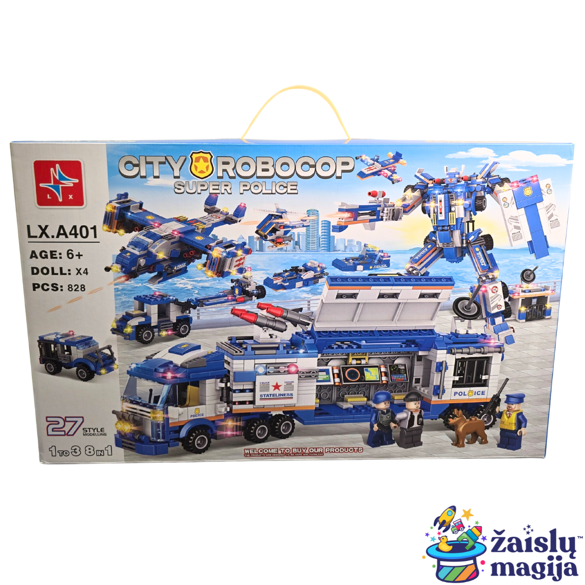 Konstruktorius policijos miestas 8in1