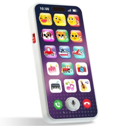 Interaktyvus išmanusis telefonas mažyliams su muzika ir garsais