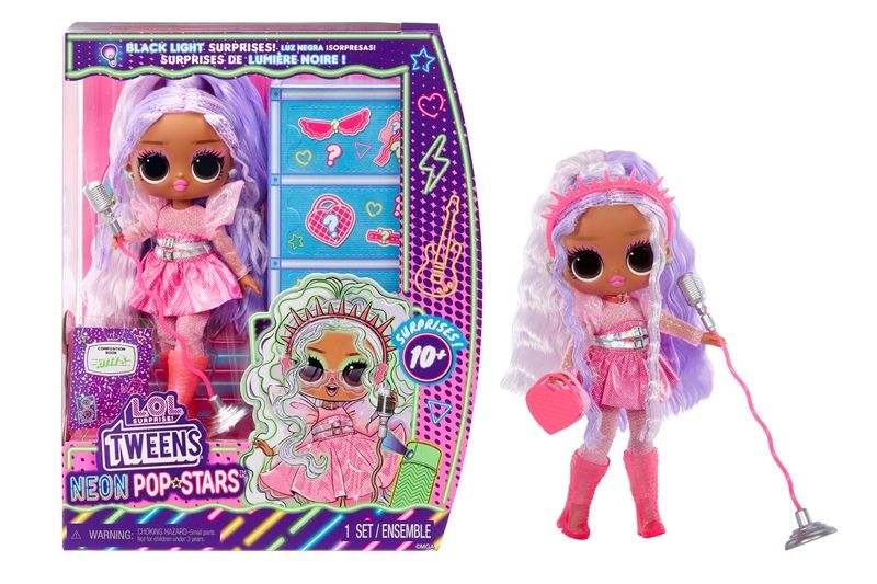 Lėlė su priedais L.O.L. Surprise! Tweens Neon Pop Stars Kitty K