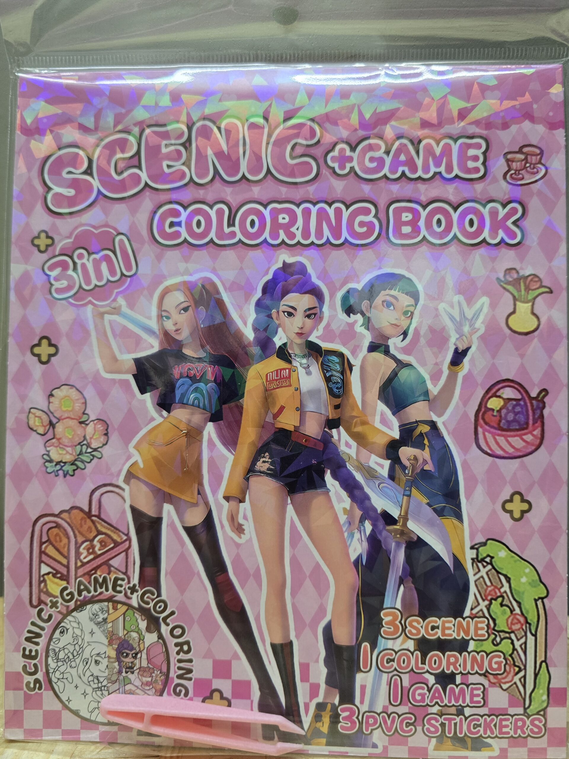 Kūrybinis 3-in-1 lipdukų ir spalvinimo rinkinys „Scenic + Game“ - Image 11