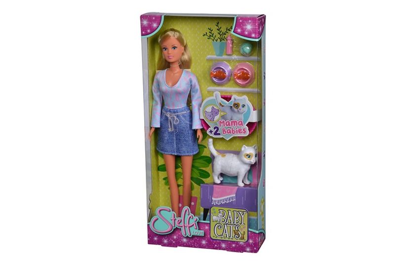 Lėlė su priedais Simba Steffi Love Baby Cats, 29 cm