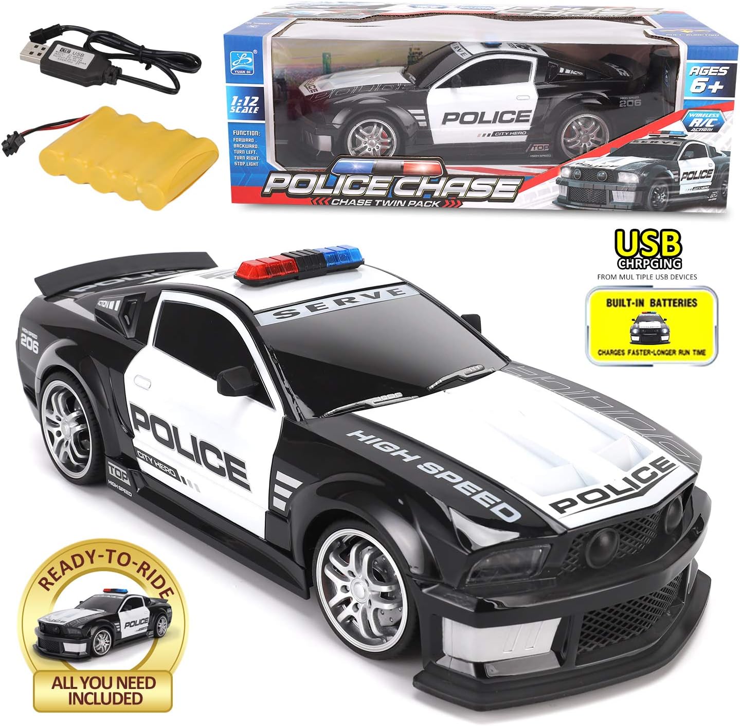 Nuotoliniu būdu valdomas policijos automobilis