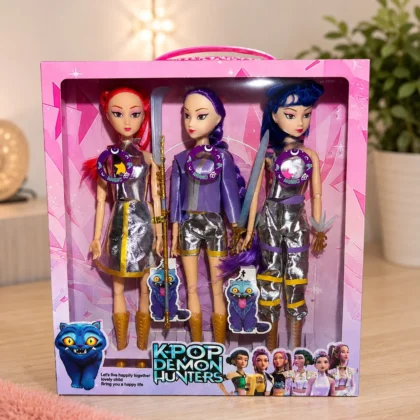KPOP Demon Hunters lėlių rinkinys- dainuojančios