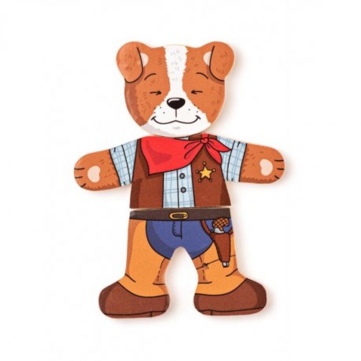 Edukacinė medinė dėlionė „Woody“ – Aprenk šuniuką - Image 4