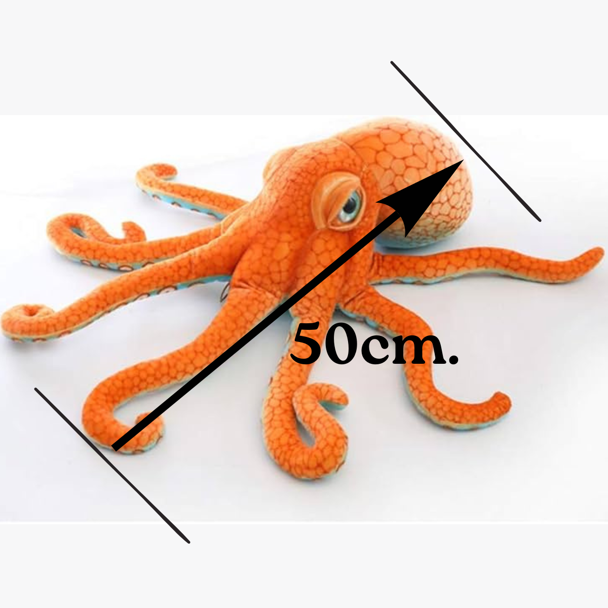 Minkštas pliušinis aštuonkojis (50 cm) - Image 2