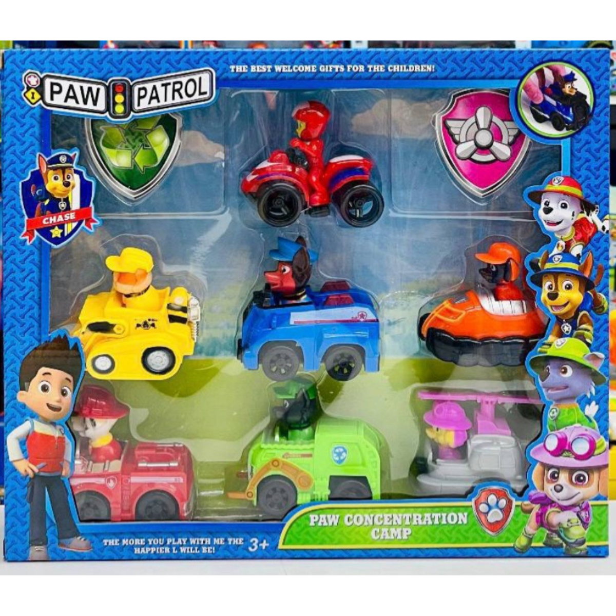 Šunyčių gelbėtojų transporto priemonių rinkinys „PAW Patrol“ (7 vnt.) - Image 2